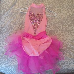 pretty pink dance costume